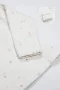 Bistyle Bloom White 3lü Zıbın Takım 13112 Ekru Gül Kurusu