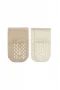 Bistyle Çemberli Basic Penye Kaymaz Soket Çorap 2li 10146 Bej