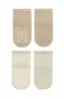 Bistyle Çemberli Basic Penye Kaymaz Soket Çorap 2li 10146 Bej