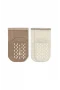 Bistyle Çemberli Basic Penye Kaymaz Soket Çorap 2li 10146 Kahve