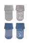 Bistyle Çemberli Kaymaz Havlu Soket Çorap 2Li BS10503 İndigo Gri