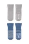 Bistyle Çemberli Kaymaz Havlu Soket Çorap 2Li BS10503 İndigo Gri