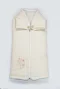 Bistyle Fermuarlı Natural Life Pike Battaniye Girl 70113 Ekru