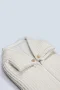 Bistyle Fermuarlı Natural Life Pike Battaniye Girl 70113 Ekru