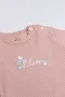 Bistyle Flying Bloom White Yarım Kol 2li Body 17118 Ekru Gül Kurusu