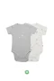 Bistyle Flying Elephant Yarım Kol 2li Body 17116 Ekru Gri