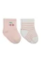 Bistyle Little Girl Penye Soket Çorap 2li 10139 Pembe Ekru
