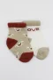Bistyle Love Dog Penye Soket Çorap 2Li BS10118 Bej