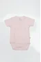 Bistyle Organik Natural Basic Style Kruvaze Yarım Kol Body Bs17101 Pembe