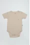 Bistyle Organik Natural Basic Style Yarım Kol Body Bs17103 Bej