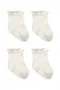 Bistyle Overlok Style Penye Soket Çorap 2li 10153 Ekru