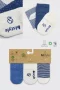 Bistyle Puanlı Kaymaz Penye Soket Çorap 3Lü BS10108 İndigo