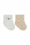 Bistyle So Bear Penye Soket Çorap 2li 10142 Ekru Bej