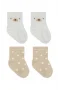 Bistyle So Bear Penye Soket Çorap 2li 10142 Ekru Bej