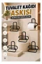 Delmeden Monte Tuvalet Kağıdı Askısı Siyah Metal Yapışkanlı Banyo Kağıtlığı 5’li Set