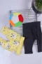 Erkek Bebek Desenli 2li Pantolon 3/12 Ay