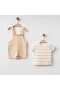 Eslenza Baby Şortlu Salopet 0127 Bej