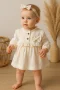 Fırfırlı Bandalı Elbise Kız Bebek Elbise