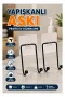 İkili Duvar Tipi Yapışkanlı Askılık Pratik Ev Düzenleme Askısı