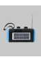 J-IPOX P520 Bluetooth Hoparlör 8W Güçlü Ses Solar Şarj FM Radyo