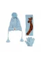 Kitti Bebe Erkek Atkı Bere Eldiven Takım (1-4 Yaş) K24160-09 Açık Mavi