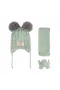 Kitti Bebe Kız Atkı Bere Eldiven (0-18 Ay) K24150-04 Mint