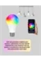 Akıllı RGBW LED Ampul Kumandalı Çok Renkli Wi-Fi Kontrollü 9W