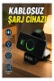 LED Dijital Saatli Kablosuz Şarj Cihazı – 3 Parlaklık Ayarlı, Şarj Koruma Teknolojili Yeni Nesil