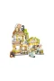 LZ-1382 LOZ KÜÇÜK AYI KAFE ÇİÇEKÇİ PONDA ÇAY EVİ 1077 PARÇA BLOCK OYUNCAK
