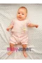 Müslin Kumaş Çiçek Nakışlı Pamuklu Kız Bebek Tulum