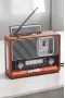 Nostaljik Görünümlü USB Girişli Bluetooth Bağlantılı Radyo