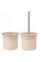 Oioi Ham+hüp Pipetli Silikon Bardak Seti Bubble Beige / Powder Grey