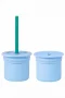 Oioi Ham+hüp Pipetli Silikon Bardak Seti Mineral Blue / Aqua Green