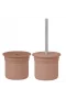 Oioi Ham+hüp Pipetli Silikon Bardak Seti Woody Brown / Powder Grey
