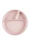 Oioi Porsiyon Vakum Tabanlı Silikon Tabak Pinky Pink
