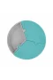 Oioi Puzzle Vakum Tabanlı Silikon Tabak Aqua Green / Powder Grey