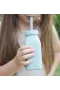 Oioi Şişe + Pipet 200 Ml Aqua Green / Powder Grey