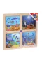 ONY-343/344/345/346 Ahşap Eğitici 4lü Puzzle -Onyıl