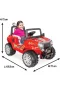 Pilsan Ranger Akülü Araba 12 Volt 05-107 Kırmızı