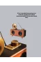 Nostaljik Gramofon Bluetooth Hoparlör – 1800 mAh Batarya ve 3D Stereo Ses