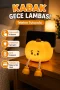 Silikon Pumpkin Night Light Telefon Tutuculu Şarjlı LED Masa Lambası
