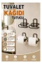Siyah 4 Adet Metal Tuvalet Kağıdı Tutucu Kendinden Yapışkanlı Delmeden Montaj Banyo Askısı