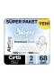 Sleepy Bio Natural Premium Plus Airbag Comfort Bebek Bezi 2 Beden 68 Adet