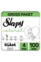Sleepy Natural Külot Bez Ultra Paket 4 Beden 7-14 Kg 100 Adet
