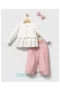 Tongs Yazlık Üçlü Takım 8194 Pembe