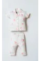 U.s. Polo Gömlek Pijama Takımı Usb2988 Beyaz-pudra
