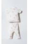 U.s. Polo Gömlek Pijama Takımı Usb2988 Beyaz-pudra