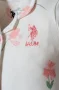 U.s. Polo Gömlek Pijama Takımı Usb2988 Beyaz-pudra