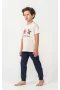 U.s. Polo Kısa Kol Pijama Takım Us2441-4 Bej