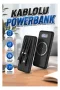 Wireless Powerbank 10000 Mah LED Ekranlı Dahili Kablolu Hızlı Şarj
